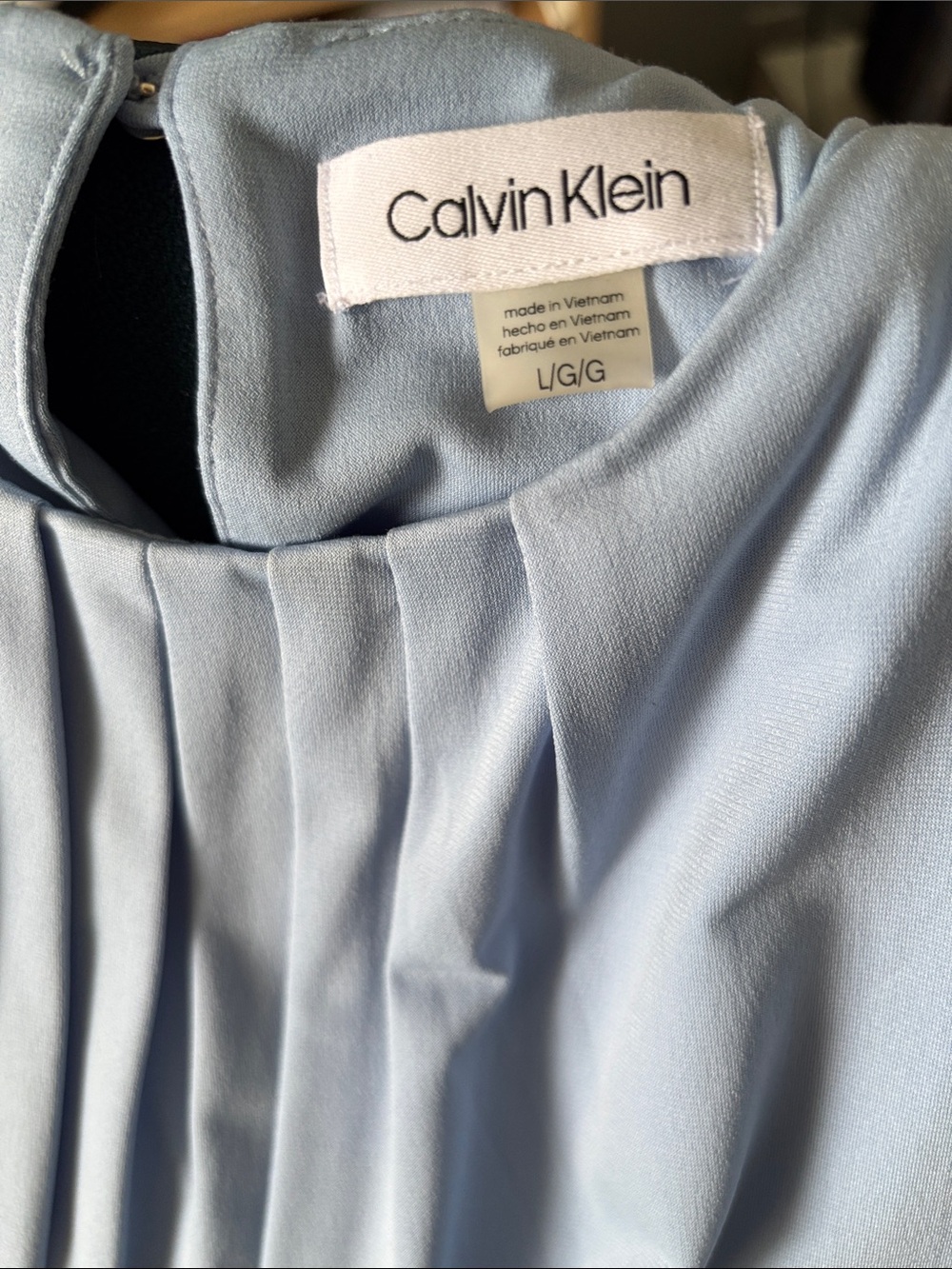 Light Blue Calvin Klein Top - Picture 3 of 4